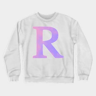 The Letter R Pink and Purple Crewneck Sweatshirt